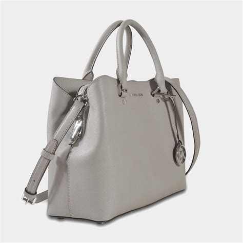 michael kors tasche savannah grey|Savanah Large Saffiano Leather Satchel .